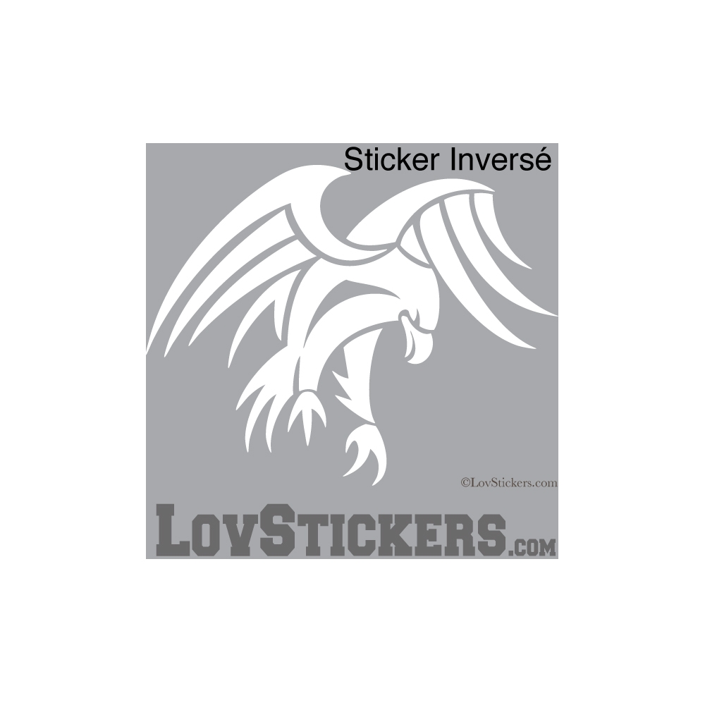 Stickers Aigle Tribal - Décoration intérieur en Vinyle - Nombreux coloris