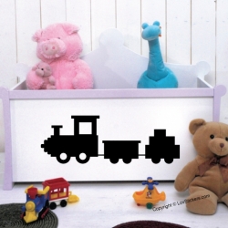Sticker dessin d'un petit train pour enfant ou bébé