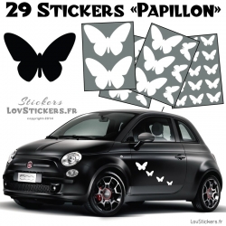 Lot de stickers pour decorer votre voiture Autocollant Papillons