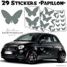 Lot de stickers pour decorer votre voiture Autocollant Papillons