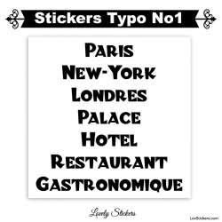 Font Litz - 2 Stickers lettres et chiffres adhesif - Autocollant voiture auto vitrine magasin