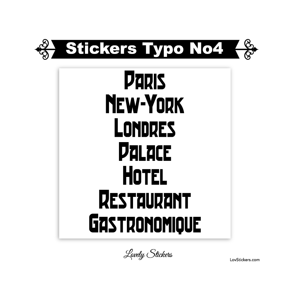 A lot 2 lettres Sticker autocollant noir hauteur 8cm Lettre adhésive en vinyle 