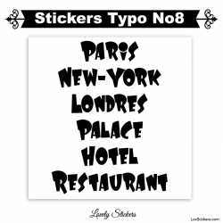 Stickers Font Laffy - 2 Stickers lettres et chiffres adhesif - Autocollant voiture auto vitrine magasin