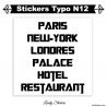 Stickers caractères adhesif - Lot de 2 - Autocollant voiture auto vitrine magasin