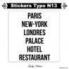 Stickers caractères adhesif - Autocollant pas cher voiture auto vitrine magasin