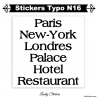 Caractère adhesif pour Publicité et affichage - Lot de 2 stickers Vinyle