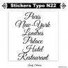 Sticker caractere lettrage pour publicité pas cher