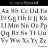 Sticker Alphabet - 52 Lettres Minuscules et Majuscules -