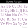 Sticker Alphabet - 52 Lettres Minuscules et Majuscules -