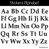 Sticker Alphabet - 52 Lettres Minuscules et Majuscules -