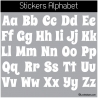 Sticker Alphabet - 52 Lettres Minuscules et Majuscules -