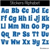 Sticker Alphabet - 52 Lettres Minuscules et Majuscules -