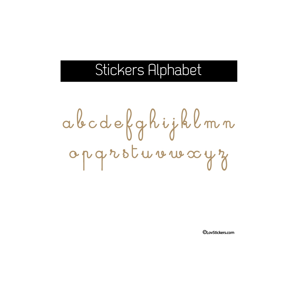 Sticker Alphabet - 2 tailles disponibles - Decoration Murale éducative Sticker Alphabet - 2 tailles disponibles - Decoration Murale éducative