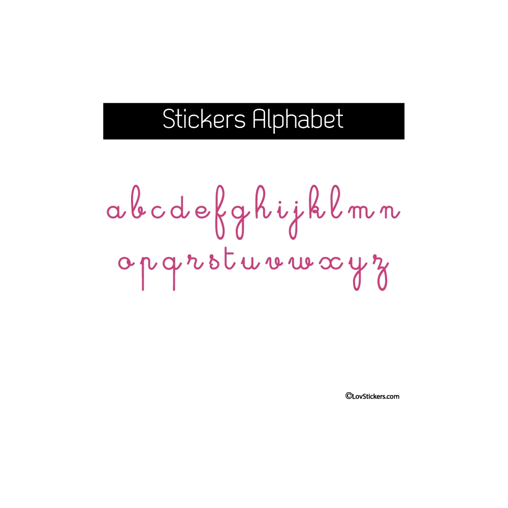 Sticker Alphabet - 2 tailles disponibles - Decoration Murale éducative Sticker Alphabet - 2 tailles disponibles - Decoration Murale éducative