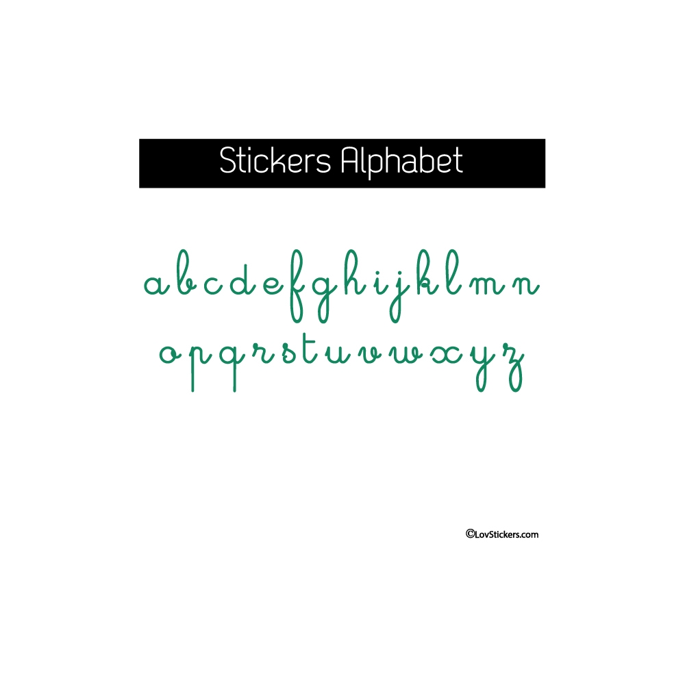 Sticker Alphabet - 2 tailles disponibles - Decoration Murale éducative Sticker Alphabet - 2 tailles disponibles - Decoration Murale éducative