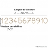 Stickers Chiffres - 10 Numeros Educatif -