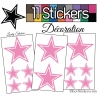 11 Stickers Etoiles Mixte - Autocollant stickers muraux de décoration Intérieur