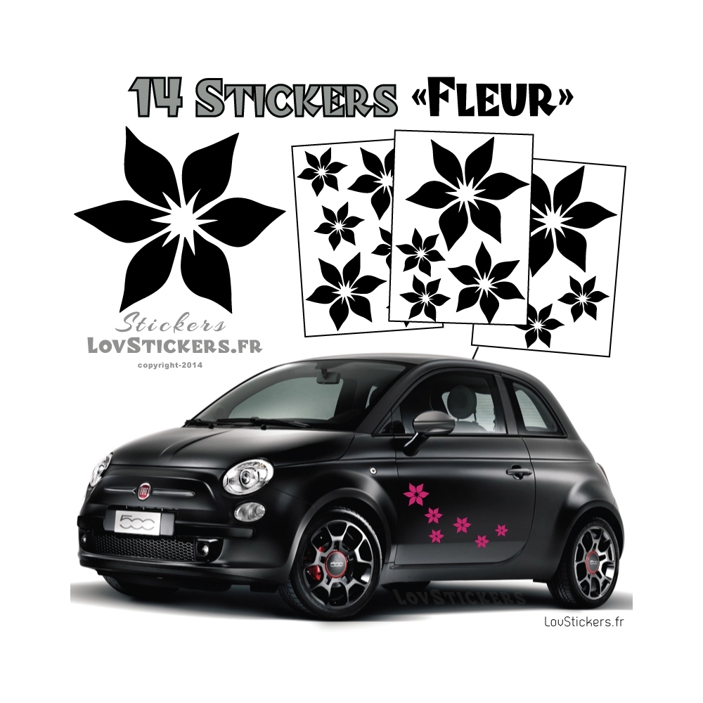 Stickers Tuning Voiture Fleurs pas cher ·.¸¸ FRANCE STICKERS ¸¸.·
