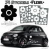 34 Stickers Fleurs  - Deco auto voiture