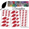 58 Stickers Feuilles arbres pour la decoration