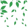 Exemple de composition nature avec feuilles d'arbres en sticker
