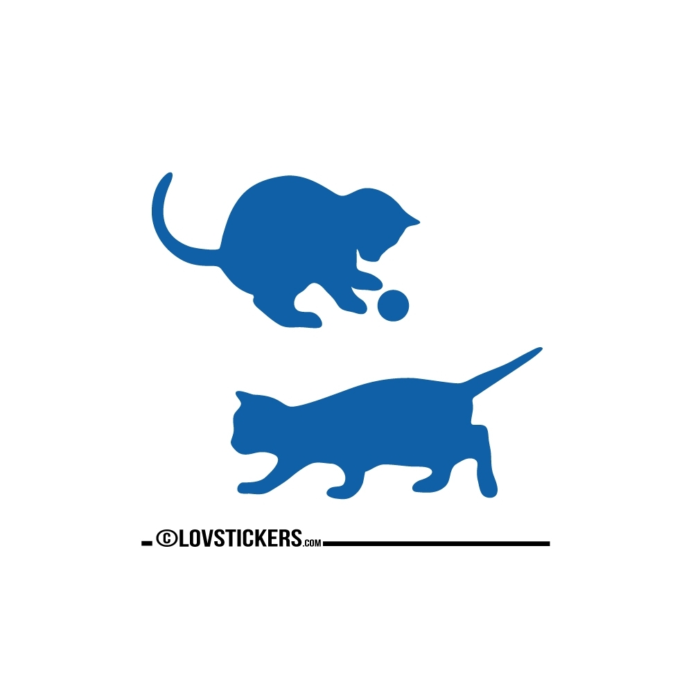 Sticker Chatons qui jouent - Sticker chat pas cher autocollant Décoration intérieur en Vinyle - Nombreux coloris Sticker Chatons qui jouent - Sticker chat pas cher autocollant Décoration intérieur en Vinyle - Nombreux coloris