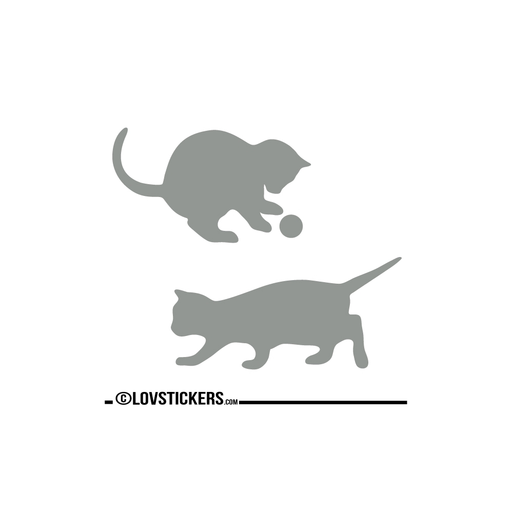 Sticker Chatons qui jouent - Sticker chat pas cher autocollant Décoration intérieur en Vinyle - Nombreux coloris Sticker Chatons qui jouent - Sticker chat pas cher autocollant Décoration intérieur en Vinyle - Nombreux coloris