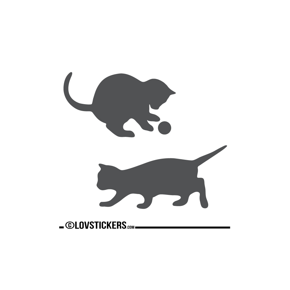Sticker Chatons qui jouent - Sticker chat pas cher autocollant Décoration intérieur en Vinyle - Nombreux coloris Sticker Chatons qui jouent - Sticker chat pas cher autocollant Décoration intérieur en Vinyle - Nombreux coloris