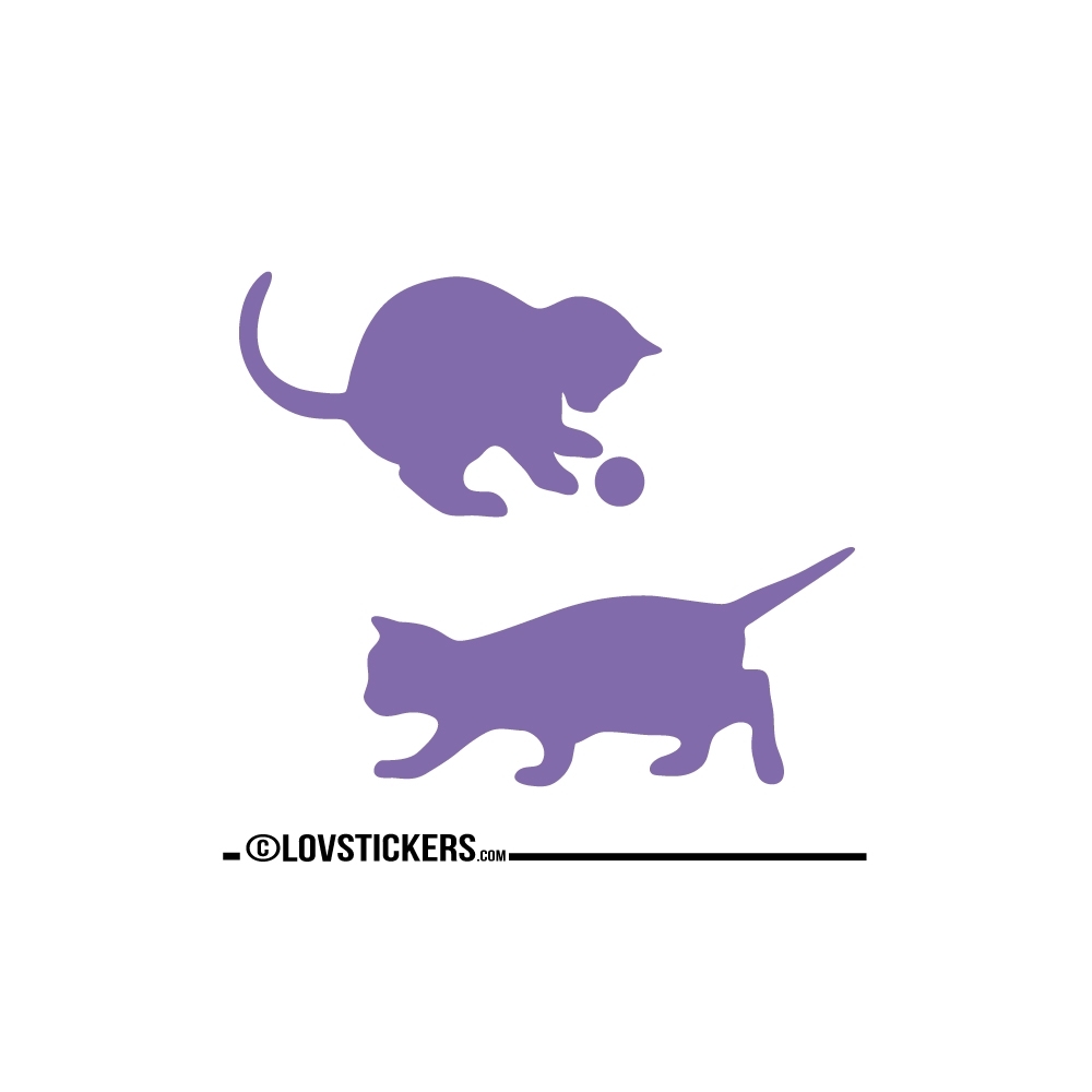 Sticker Chatons qui jouent - Sticker chat pas cher autocollant Décoration intérieur en Vinyle - Nombreux coloris Sticker Chatons qui jouent - Sticker chat pas cher autocollant Décoration intérieur en Vinyle - Nombreux coloris