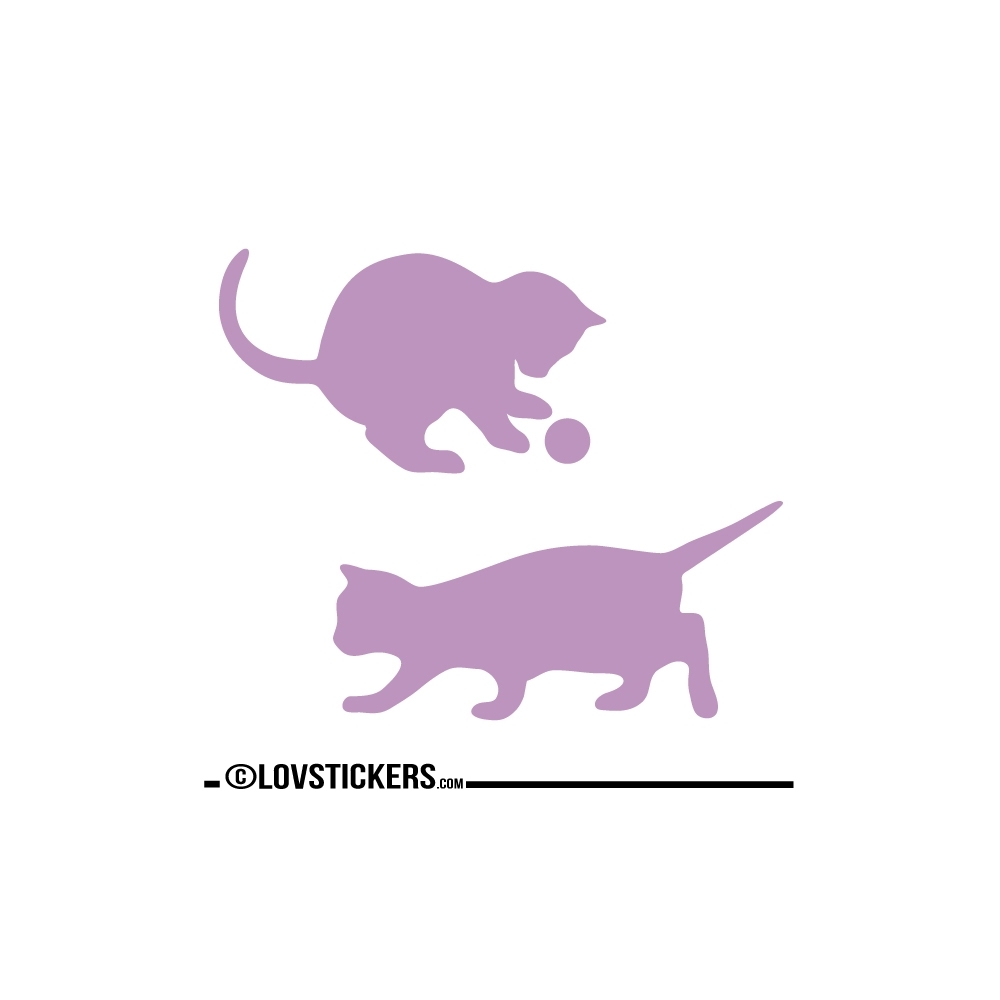 Sticker Chatons qui jouent - Sticker chat pas cher autocollant Décoration intérieur en Vinyle - Nombreux coloris Sticker Chatons qui jouent - Sticker chat pas cher autocollant Décoration intérieur en Vinyle - Nombreux coloris
