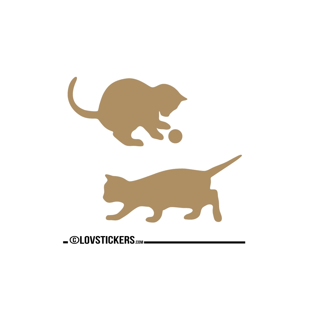 Sticker Chatons qui jouent - Sticker chat pas cher autocollant Décoration intérieur en Vinyle - Nombreux coloris Sticker Chatons qui jouent - Sticker chat pas cher autocollant Décoration intérieur en Vinyle - Nombreux coloris