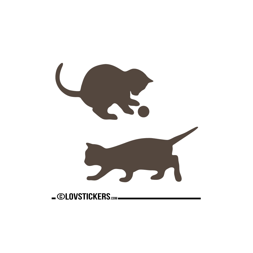 Sticker Chatons qui jouent - Sticker chat pas cher autocollant Décoration intérieur en Vinyle - Nombreux coloris Sticker Chatons qui jouent - Sticker chat pas cher autocollant Décoration intérieur en Vinyle - Nombreux coloris