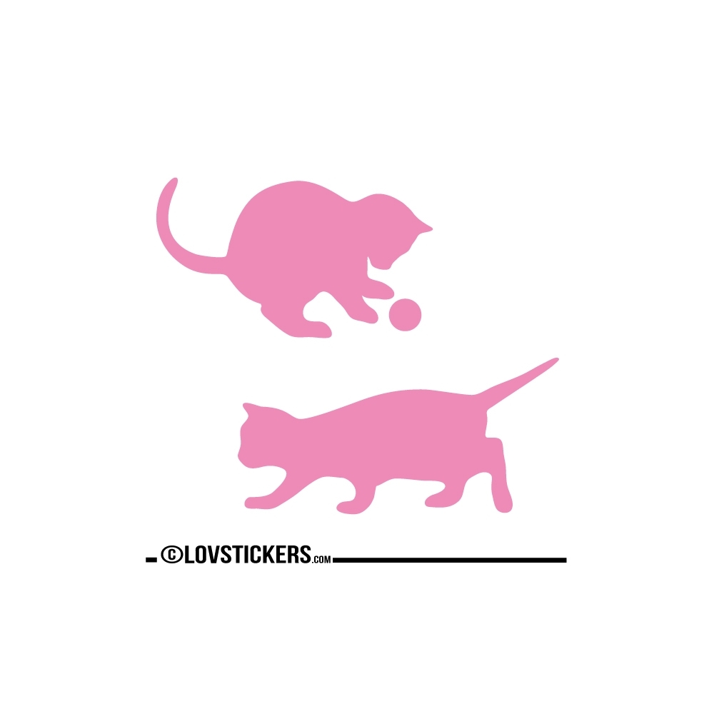 Sticker Chatons qui jouent - Sticker chat pas cher autocollant Décoration intérieur en Vinyle - Nombreux coloris Sticker Chatons qui jouent - Sticker chat pas cher autocollant Décoration intérieur en Vinyle - Nombreux coloris