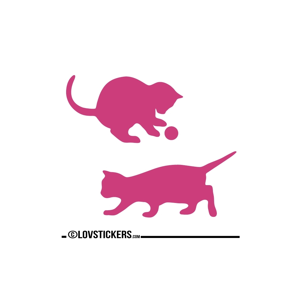 Sticker Chatons qui jouent - Sticker chat pas cher autocollant Décoration intérieur en Vinyle - Nombreux coloris Sticker Chatons qui jouent - Sticker chat pas cher autocollant Décoration intérieur en Vinyle - Nombreux coloris