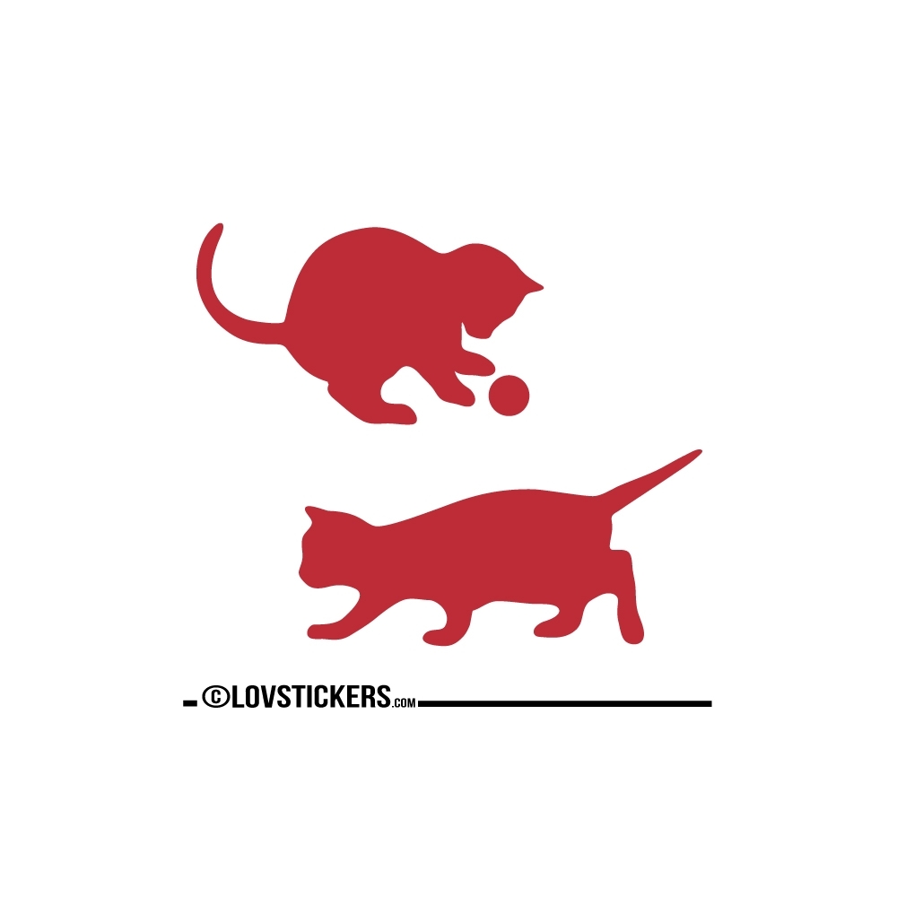 Sticker Chatons qui jouent - Sticker chat pas cher autocollant Décoration intérieur en Vinyle - Nombreux coloris Sticker Chatons qui jouent - Sticker chat pas cher autocollant Décoration intérieur en Vinyle - Nombreux coloris