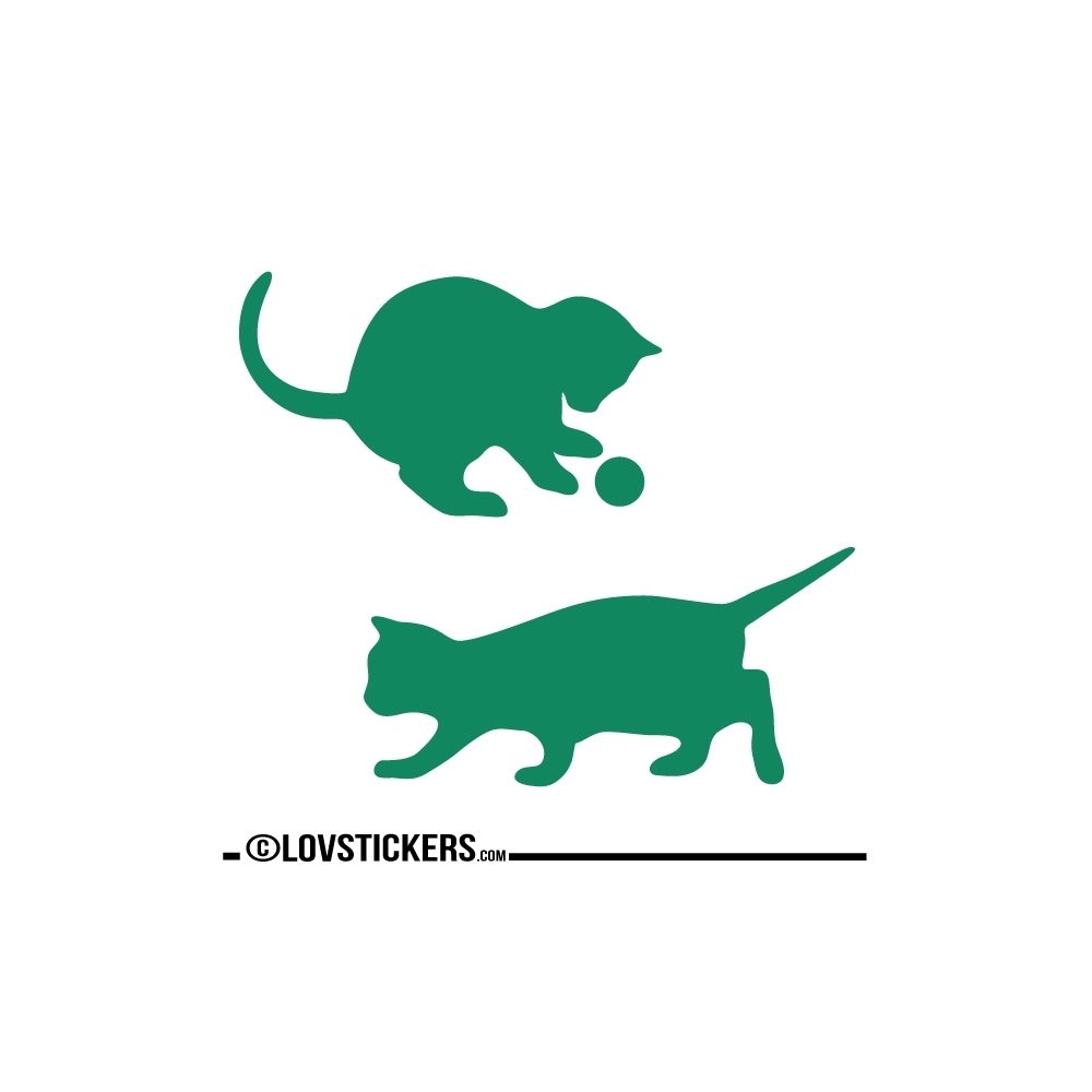 Sticker Chatons qui jouent - Sticker chat pas cher autocollant Décoration intérieur en Vinyle - Nombreux coloris Sticker Chatons qui jouent - Sticker chat pas cher autocollant Décoration intérieur en Vinyle - Nombreux coloris