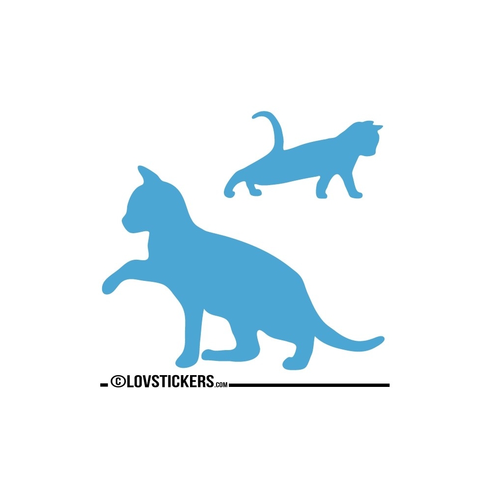 Sticker Chaton qui se réveil avec sa Maman - Décoration intérieur en Vinyle - Nombreux coloris Sticker Chaton qui se réveil avec sa Maman - Décoration intérieur en Vinyle - Nombreux coloris