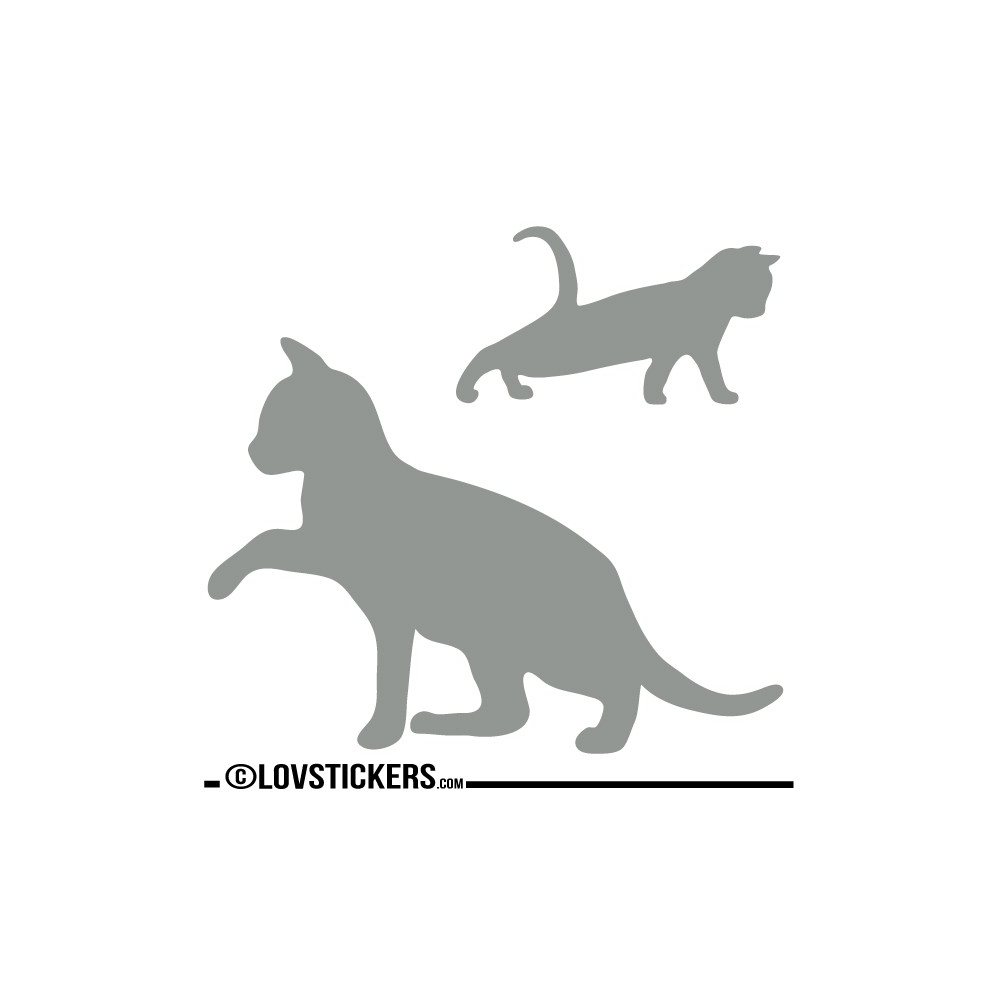 Sticker Chaton qui se réveil avec sa Maman - Décoration intérieur en Vinyle - Nombreux coloris Sticker Chaton qui se réveil avec sa Maman - Décoration intérieur en Vinyle - Nombreux coloris