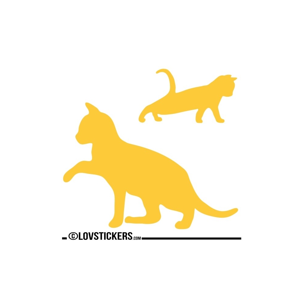 Sticker Chaton qui se réveil avec sa Maman - Décoration intérieur en Vinyle - Nombreux coloris Sticker Chaton qui se réveil avec sa Maman - Décoration intérieur en Vinyle - Nombreux coloris