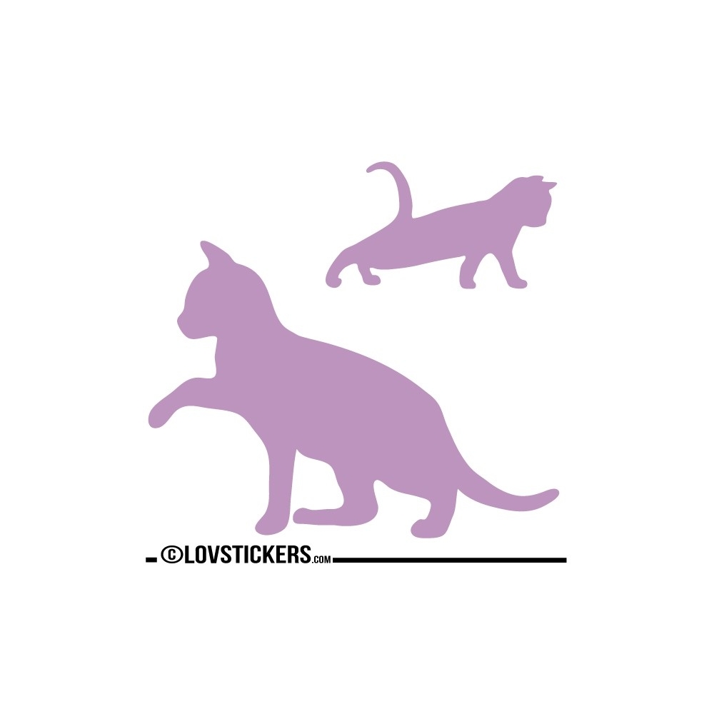 Sticker Chaton qui se réveil avec sa Maman - Décoration intérieur en Vinyle - Nombreux coloris Sticker Chaton qui se réveil avec sa Maman - Décoration intérieur en Vinyle - Nombreux coloris