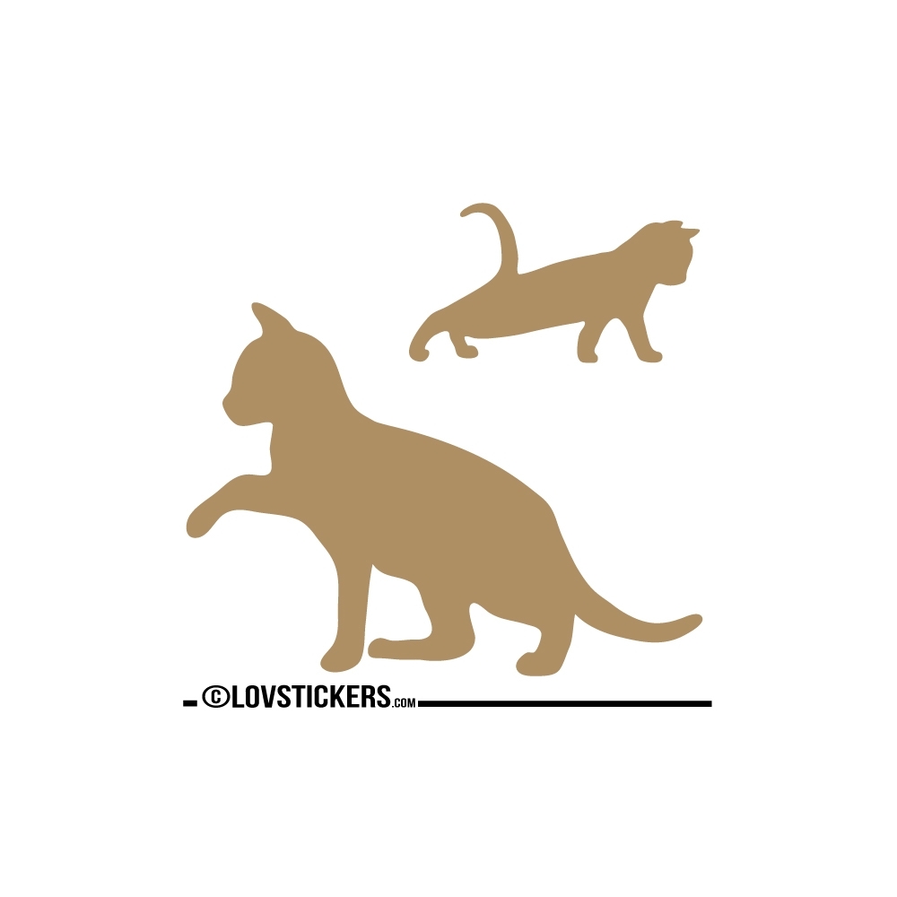 Sticker Chaton qui se réveil avec sa Maman - Décoration intérieur en Vinyle - Nombreux coloris Sticker Chaton qui se réveil avec sa Maman - Décoration intérieur en Vinyle - Nombreux coloris