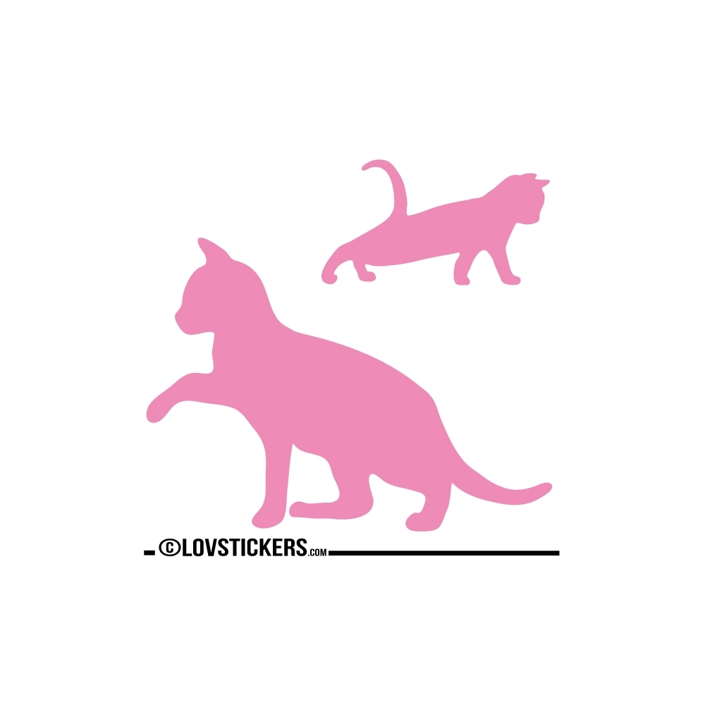 Sticker Chaton qui se réveil avec sa Maman - Décoration intérieur en Vinyle - Nombreux coloris Sticker Chaton qui se réveil avec sa Maman - Décoration intérieur en Vinyle - Nombreux coloris