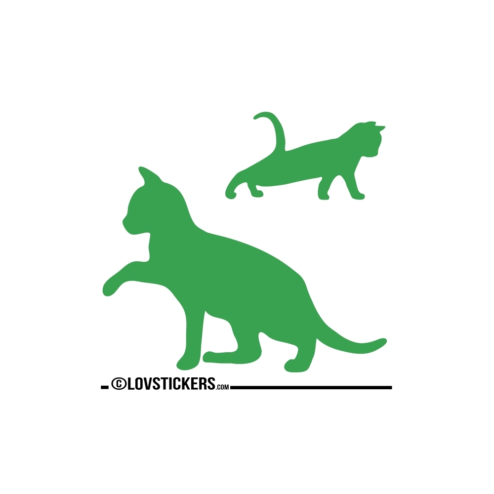 Sticker Chaton qui se réveil avec sa Maman - Décoration intérieur en Vinyle - Nombreux coloris Sticker Chaton qui se réveil avec sa Maman - Décoration intérieur en Vinyle - Nombreux coloris