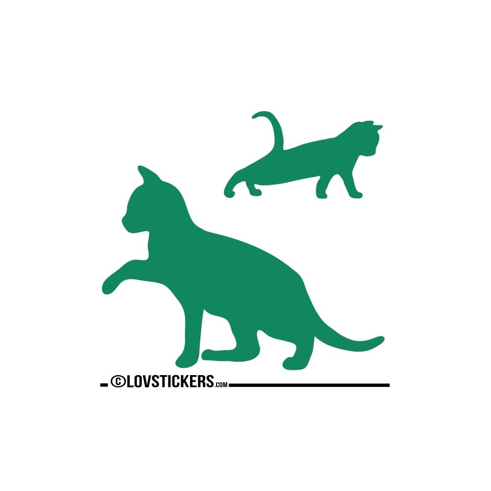 Sticker Chaton qui se réveil avec sa Maman - Décoration intérieur en Vinyle - Nombreux coloris Sticker Chaton qui se réveil avec sa Maman - Décoration intérieur en Vinyle - Nombreux coloris