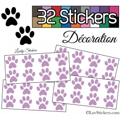 Sticker pattes de chat - Autocollant LovStickers.com