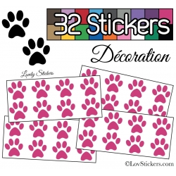 Sticker pattes de chat - Autocollant LovStickers.com