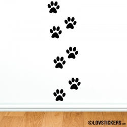 Sticker pattes de chat - Autocollant LovStickers.com