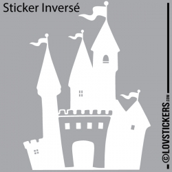 Stickers chateau fort pour chambre d'enfant - autocollant decoration pas cher