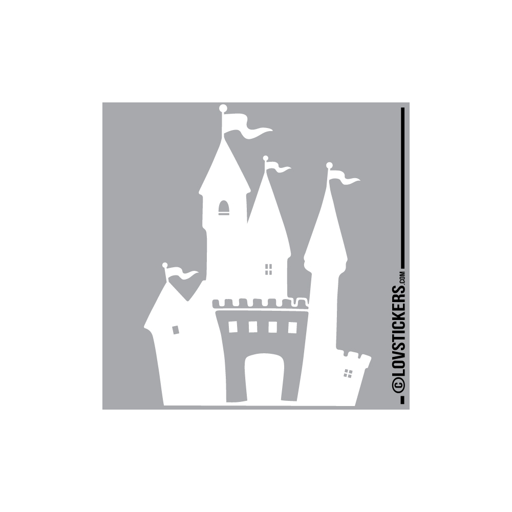 Stickers chateau fort pour chambre d'enfant - autocollant decoration pas cher Stickers chateau fort pour chambre d'enfant - autocollant decoration pas cher