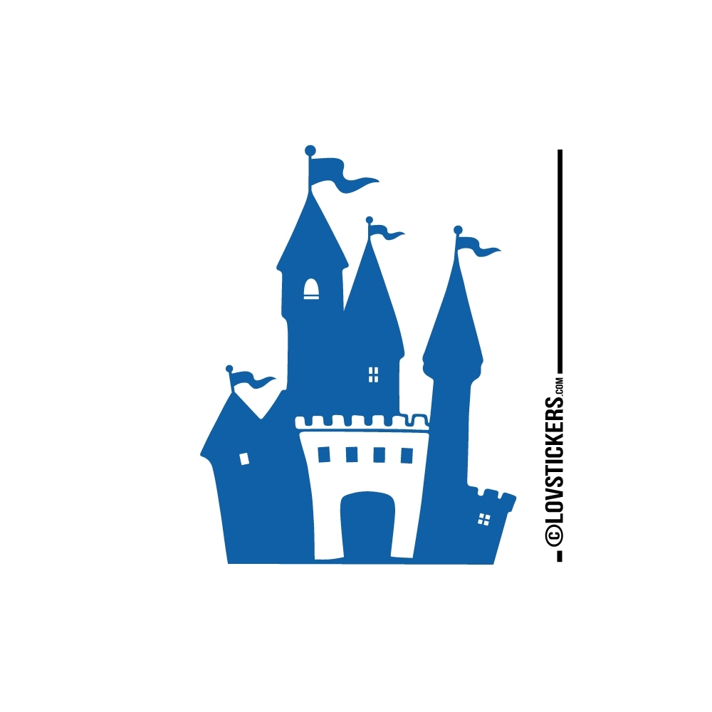 Stickers chateau fort pour chambre d'enfant - autocollant decoration pas cher Stickers chateau fort pour chambre d'enfant - autocollant decoration pas cher
